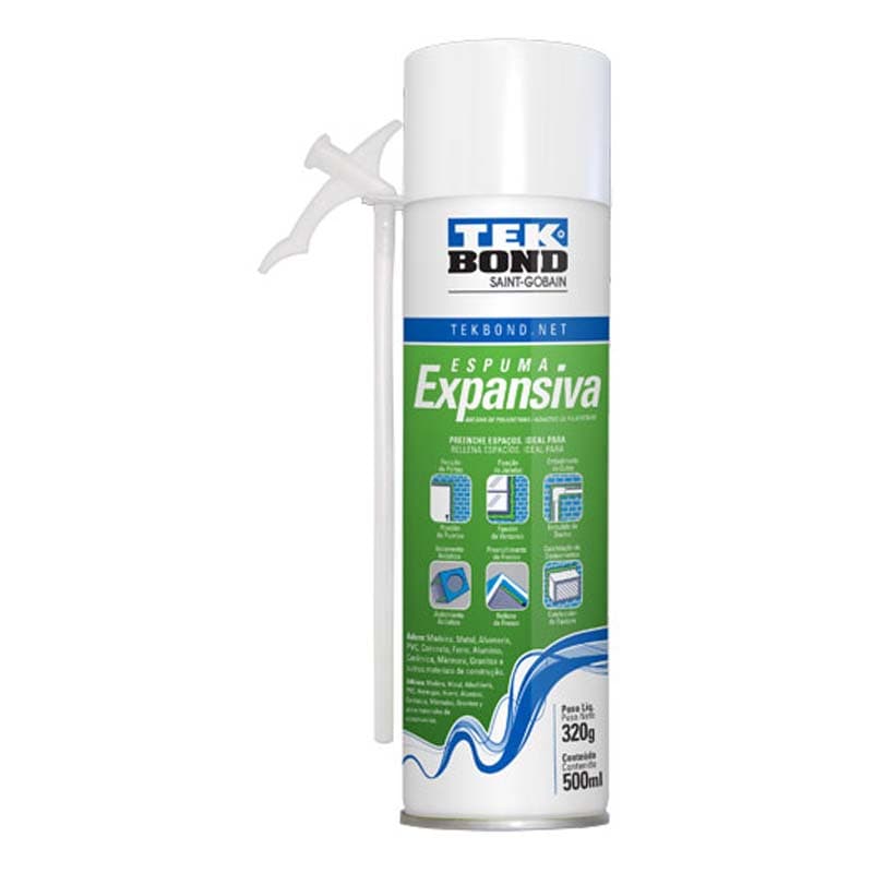TEKBOND ESPUMA DE POLIURETANO 500ML 320GR (12UxCJ) - 1