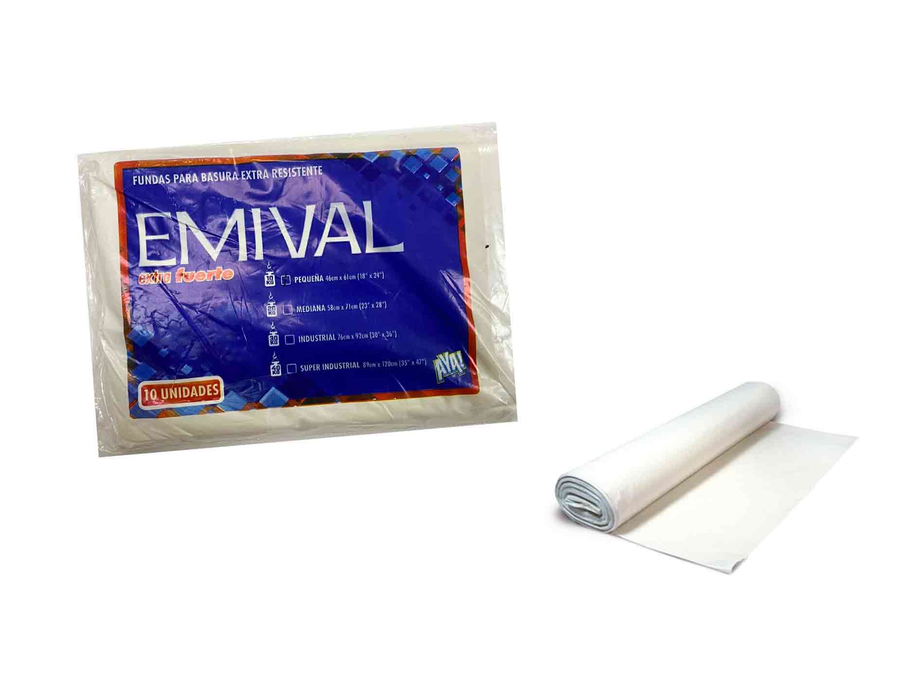 FUNDAS BLANCAS P/BASURA 46CMX61CM (10UXPQT) - 1
