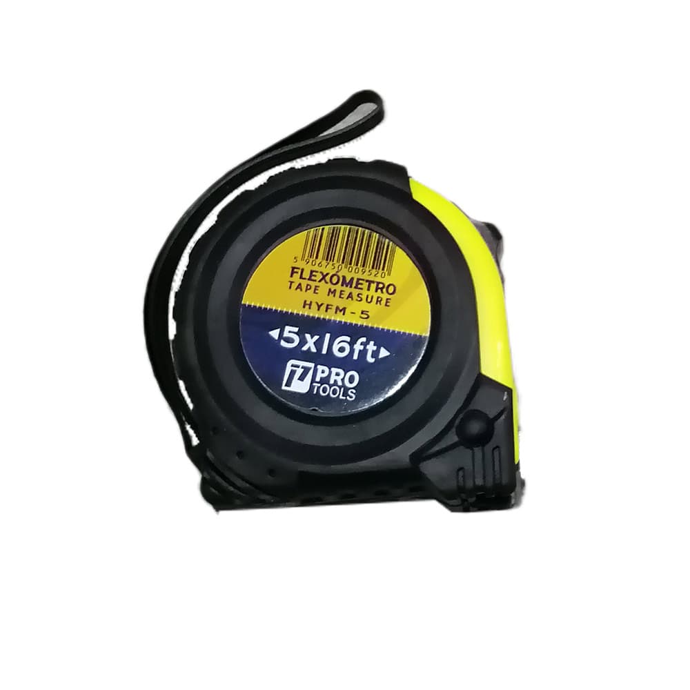 PT FLEXOMETRO Negr/Amar 5mtX19mm Caucho PROTOOLS ( - 1