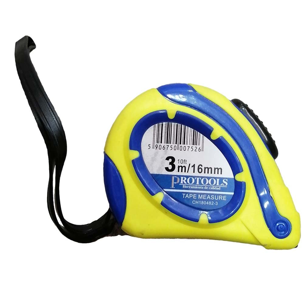 PT FLEXOMETRO Amar/Azul 3mtX16mm Caucho PROTOOLS R - 1