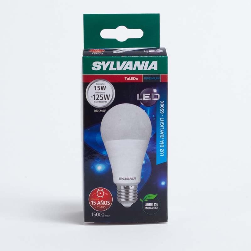 SYLVANIA FOCO LED 15W TOLEDO 6500K A65 (100UxC - 1