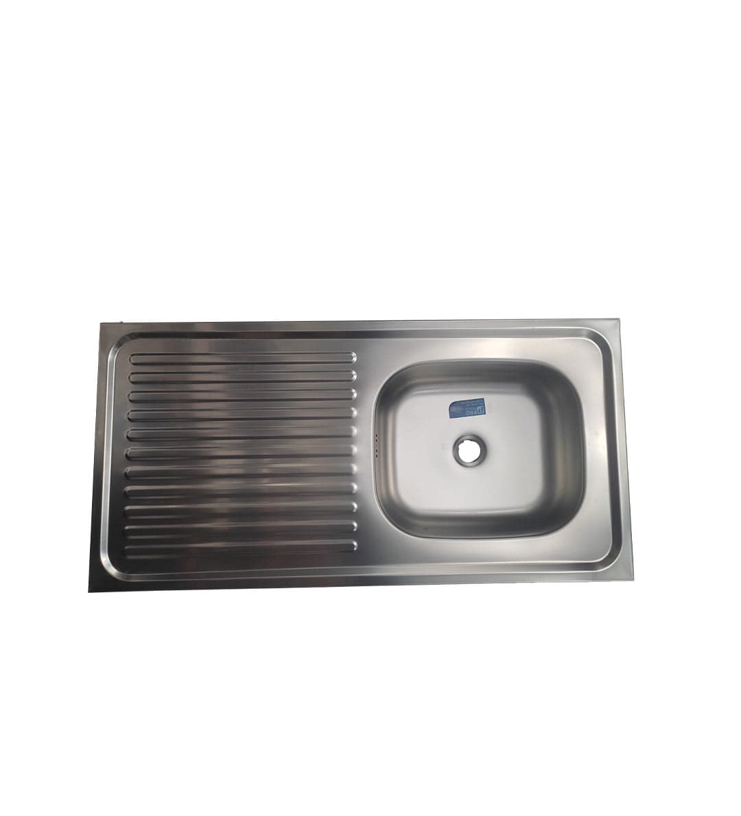 PT FREGAD 100X50 1P 1E 7MM SOB INOX DESAG+REBOS - 1