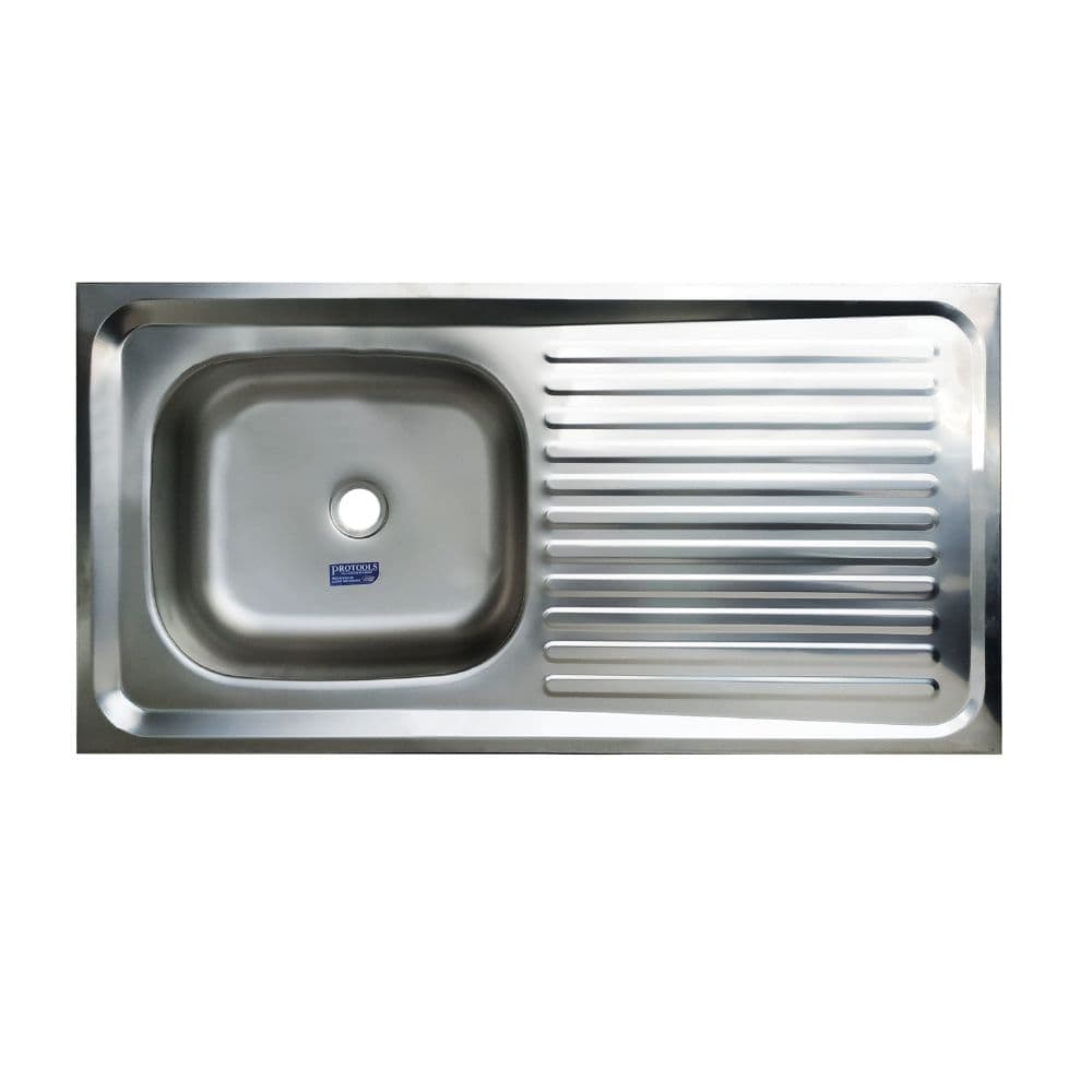 PT FREGAD 100X50 1P 1E 7MM EMP INOX DESAG+REBOS - 1