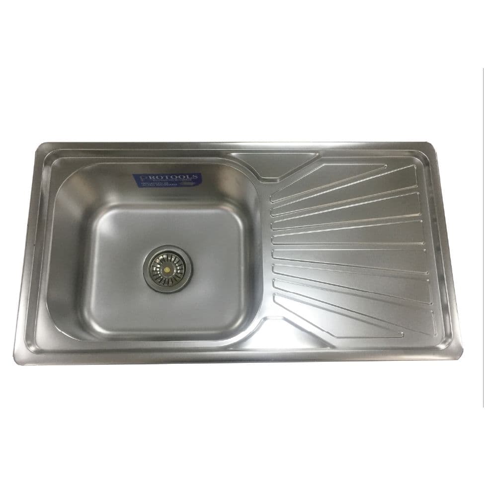 PT FREGAD 80X43 1P 1E 7MM EMP INOX B/GRIS C/DE - 1
