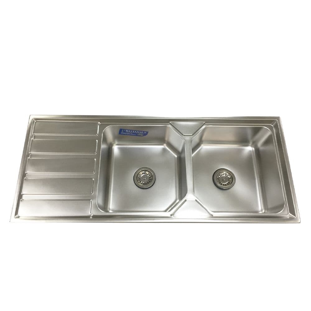 PT FREGAD 120X50 2P 1E 7MM CUAD EMP INOX B/GRI - 1