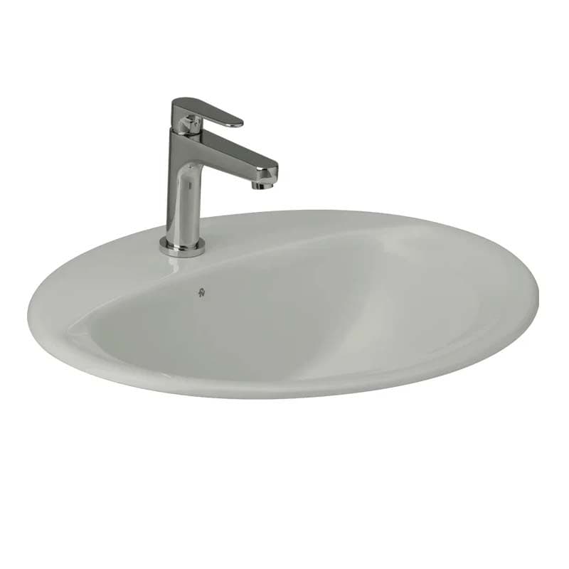 FV E231-BL LAVATORIO ELEA OVAL PREMARCADO BLAN - 1