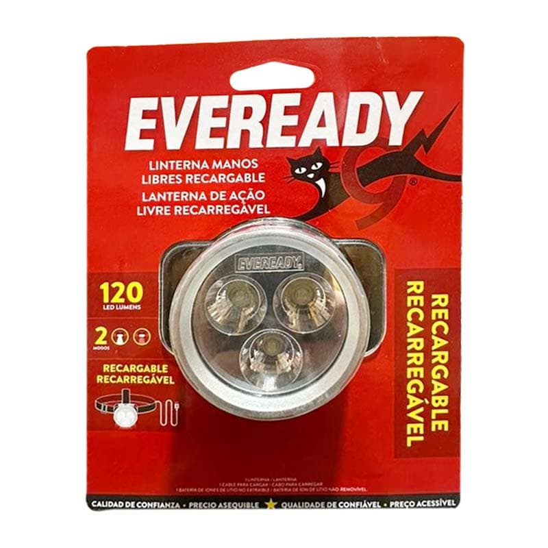 EVEREADY LINTERNA MINERO RECARGABLE 120 LUMENES - 1