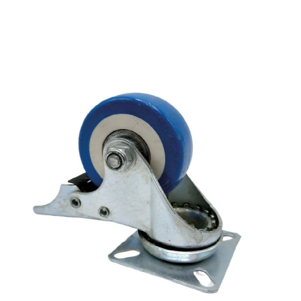 PT GARRUCHA RUEDA PVC 2 AZUL C/FRENO PROTOOLS - 1