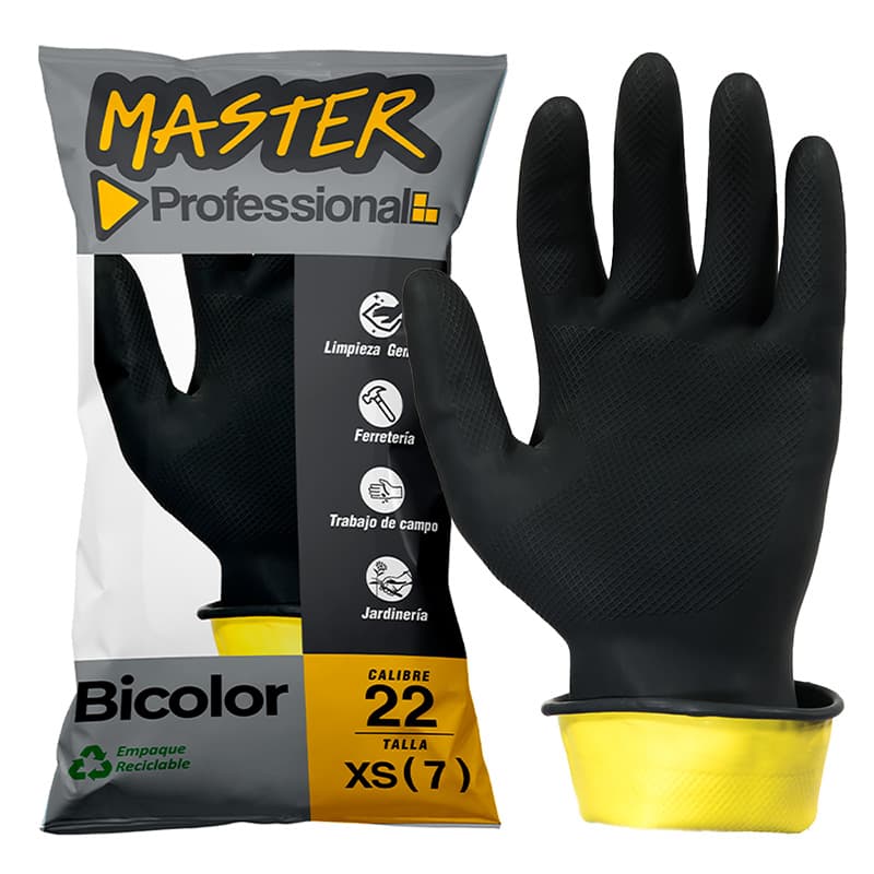 MASTER GUANTE NEGRO/AMARILLO C-22 7   (216PARxCJ) - 1