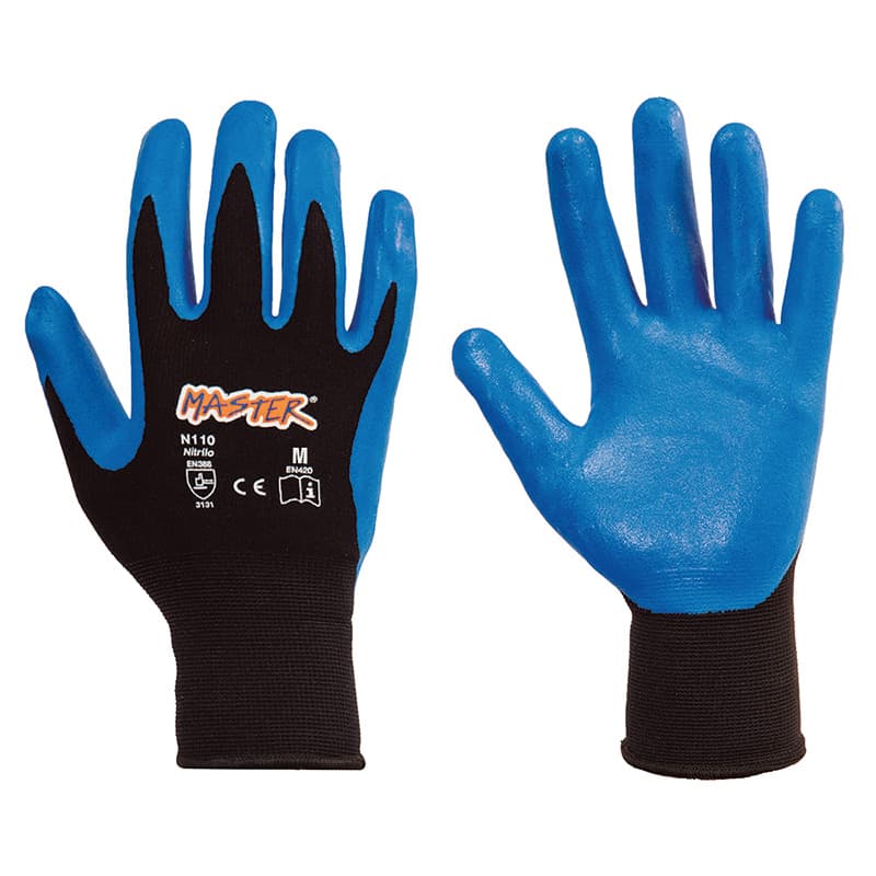MASTER GUANTE FLEX AZUL N110 M   (120PARxCJ) - 1