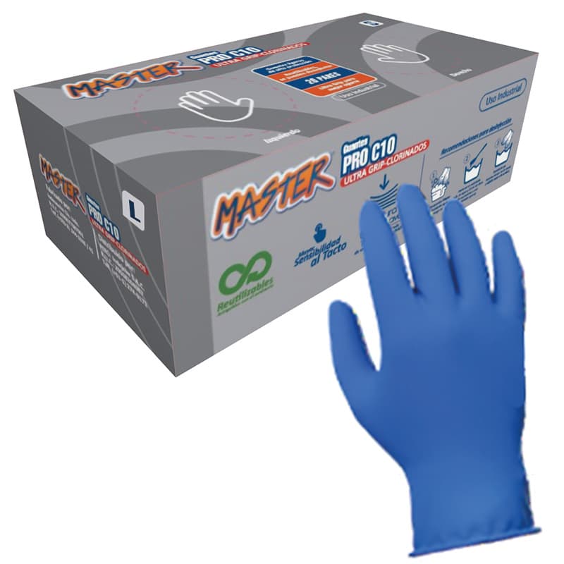 MASTER GUANTE PRO AZUL L  C-10 (12UxCJ) - 1