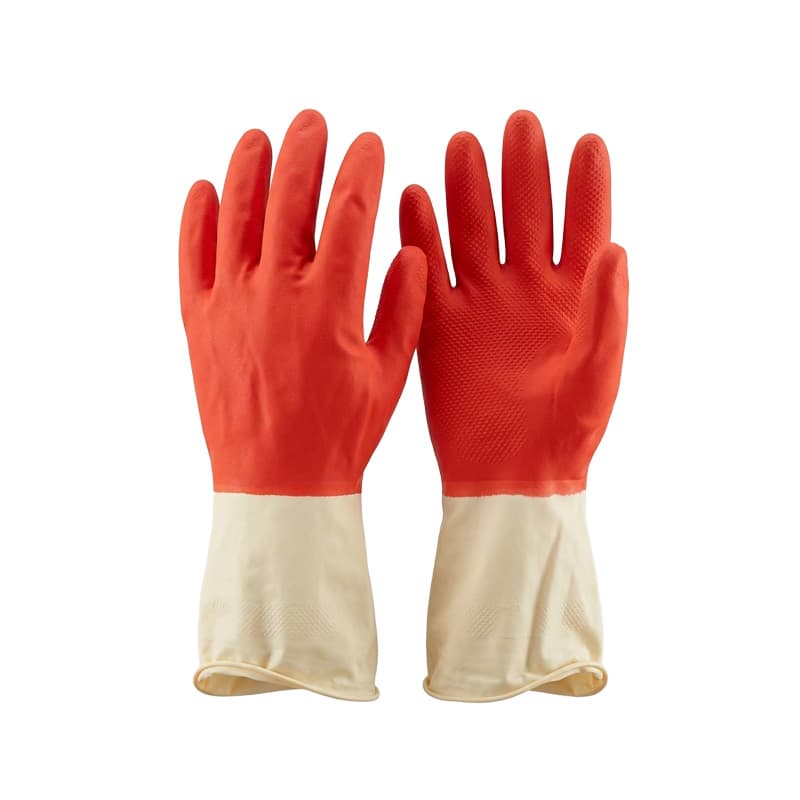 IMP GUANTE LATEX ROJO M DOMESTICO TESQ20-7 - 1