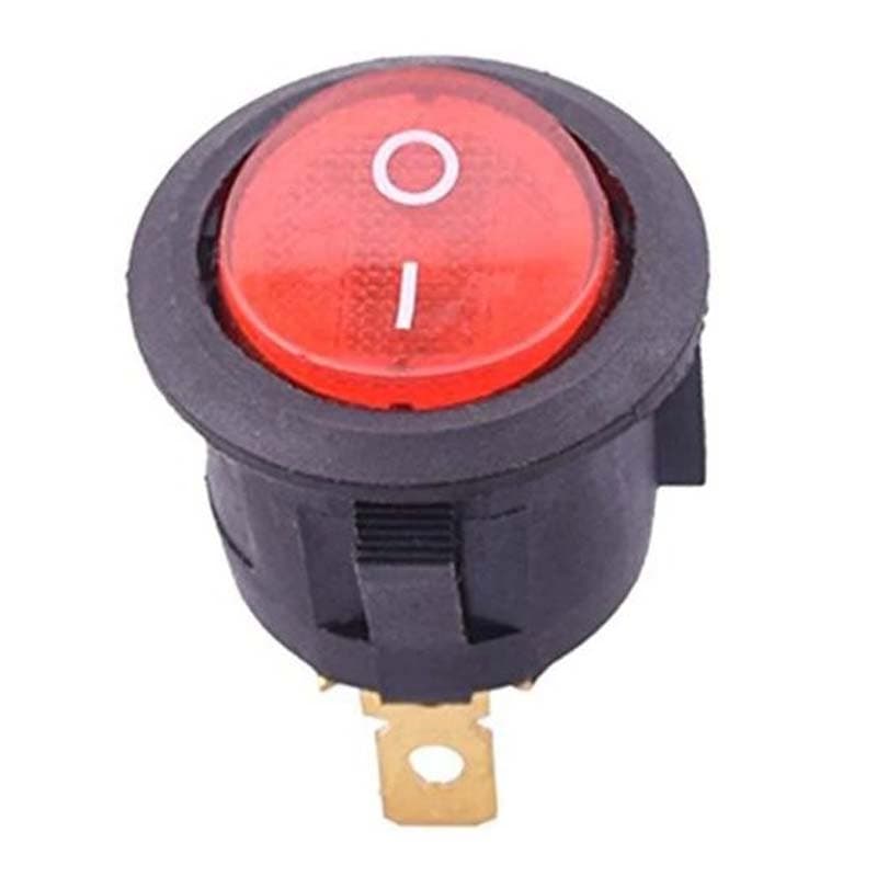 IMP INT REDONDO L/ROJA AC 6A/250V SPST (200UXF - 1