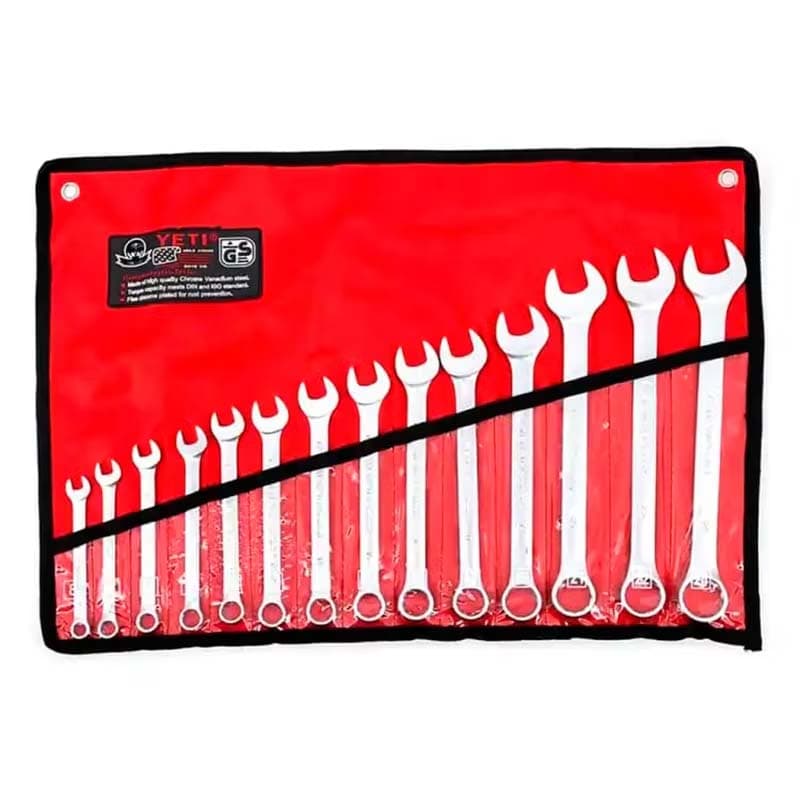 IMP JGO LLAVES MIXTAS 14PZ USA 8MM-24MM Rojo - 1