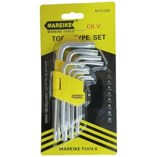 IMP JGO LLAVES TORX CORTO 9PCS T10-T50 AM - 1