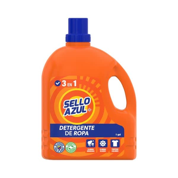 SELLO AZUL DETERGENTE LIQUIDO DE ROPA 1GL - 1