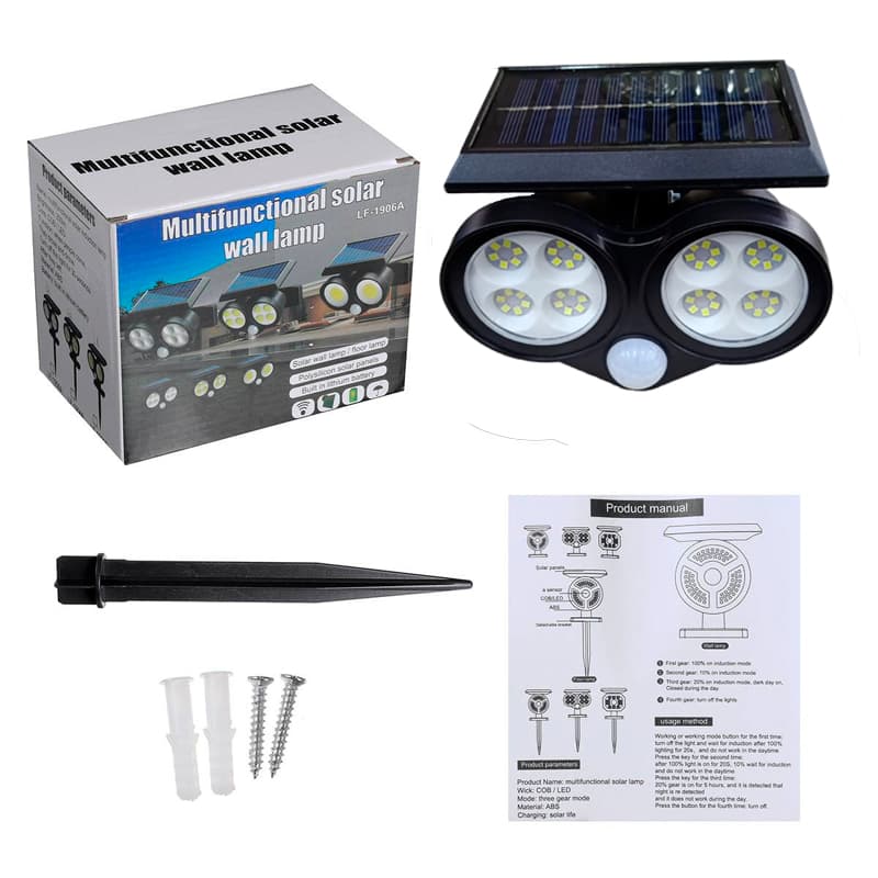 IMP LAMPARA T/REFLECTOR SOLAR C/ESTACA HY13982 - 1