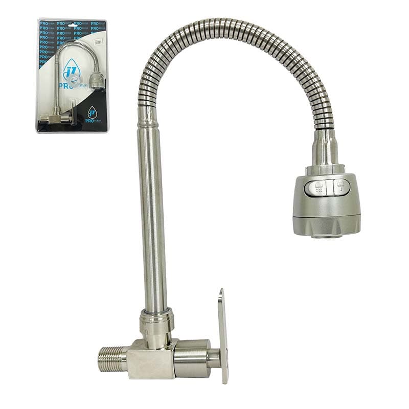 PROACQUA LLAVE P/COCINA FLEX PARED CROMADA - 1