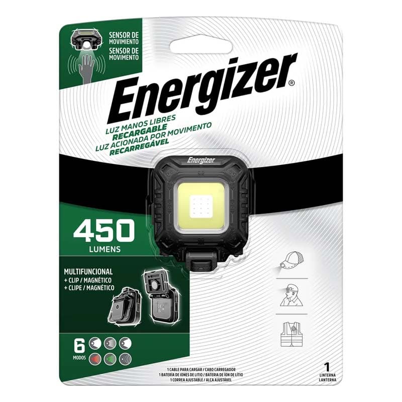 ENERGIZER LINT. MINERO RECAR. 450LUMENES 6MODO LUZ - 1