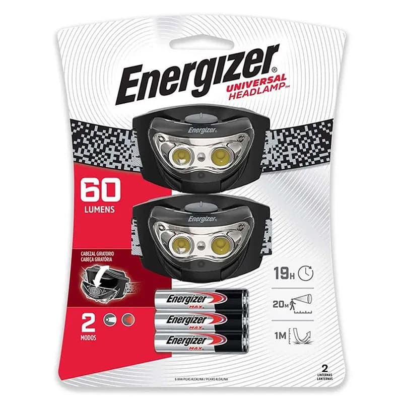 ENERGIZER LINTERNA MINERO 60 LUMENES 2X1 (4UxC - 1