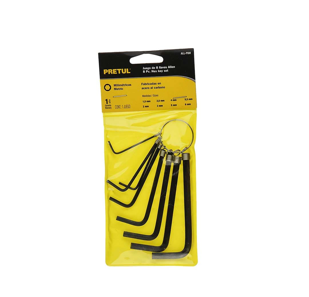 PRET JGO LLAVE HEXAGONAL 8PZ 21851 - 1