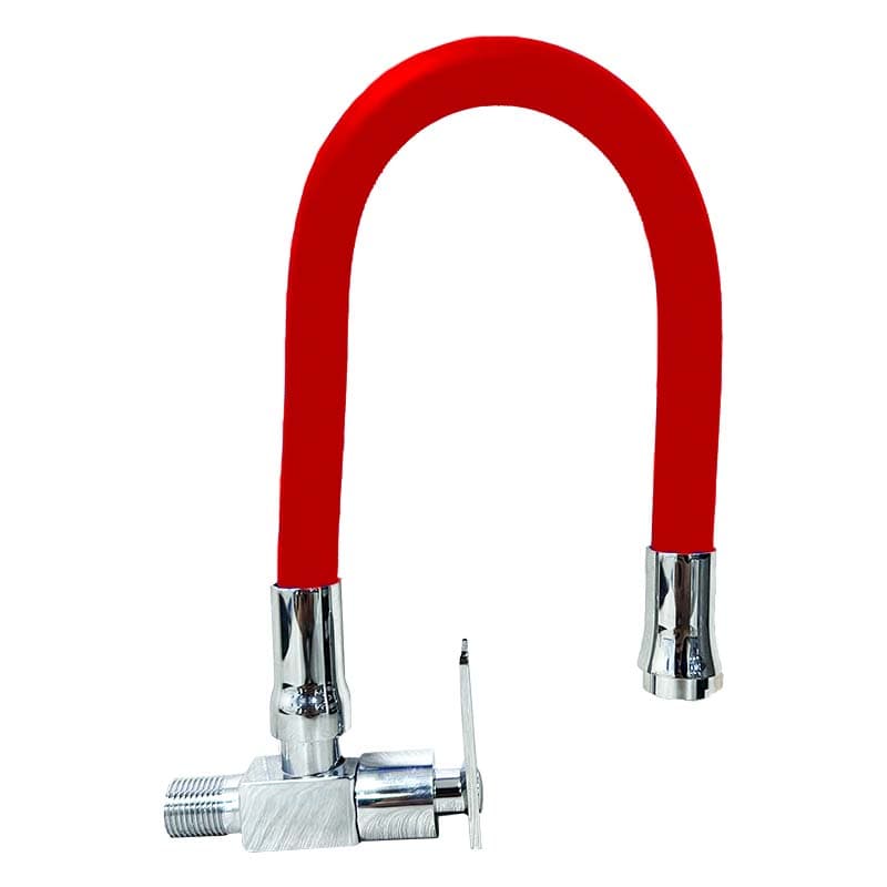 PROACQUA LLAVE COCINA PICO FLEXIBLE ROJA P/PAR - 1