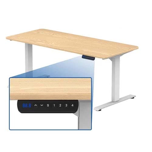 IMP MESA D/MADERA C/ALTURA REGULABLE 70-120CM - 1