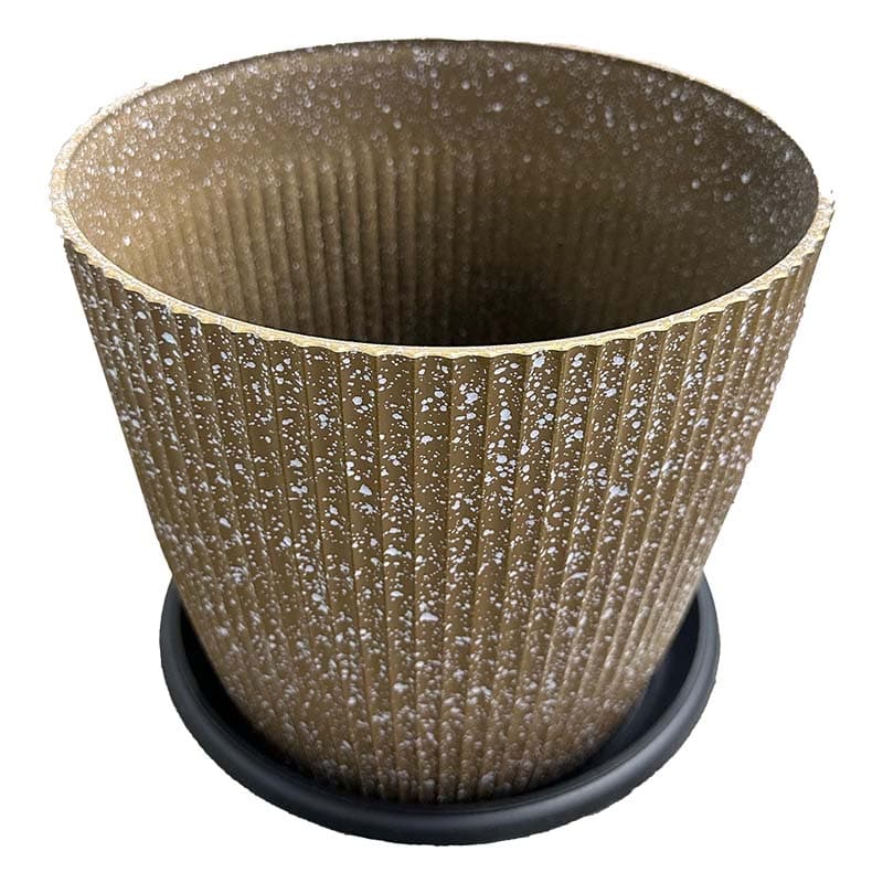 IMP MACETA PLAST CAFE/BL 22x19.8CM C/BASE - 1