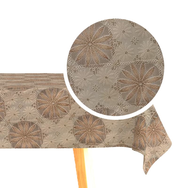 IMP MANTEL PVC YD-023C ENCAJE BEIGE 137CMx20M - 1