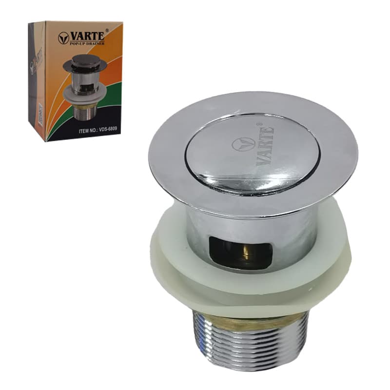 IMP VARTE DESAGUE PUSH 1-1/2 CROMADO P/TINA - 1