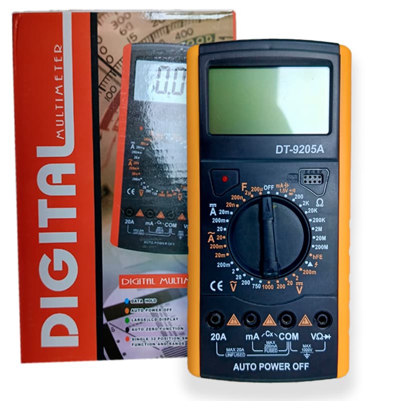 IMP MULTIMETRO DIGITAL SENCILLO PROFE 9205A - 1