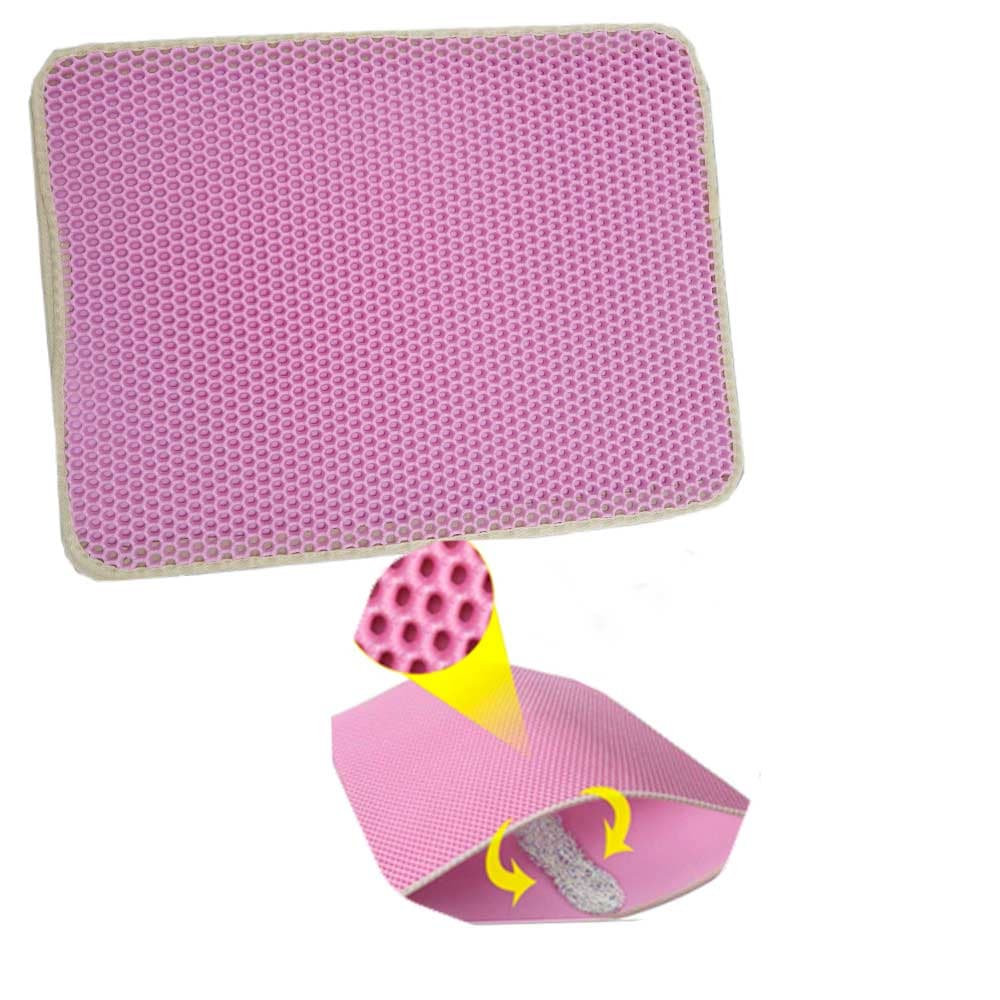 MANTEL DUCHA ROSADO. 45*60, GATO - 1