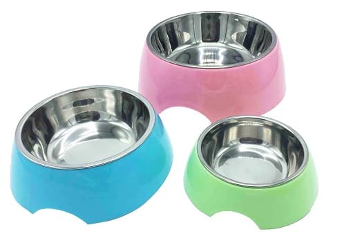 PLATO P/PERRO ROSADO MEDIANO REDONDO - 1
