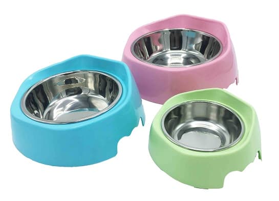 PLATO P/PERRO ROSADO MEDIANO HEXAGONA - 1