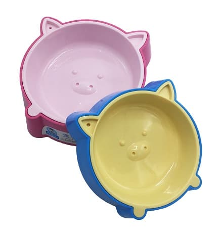 PLATO P/MASCOTA ROSADO MEDIANO F/CHANCHITO - 1