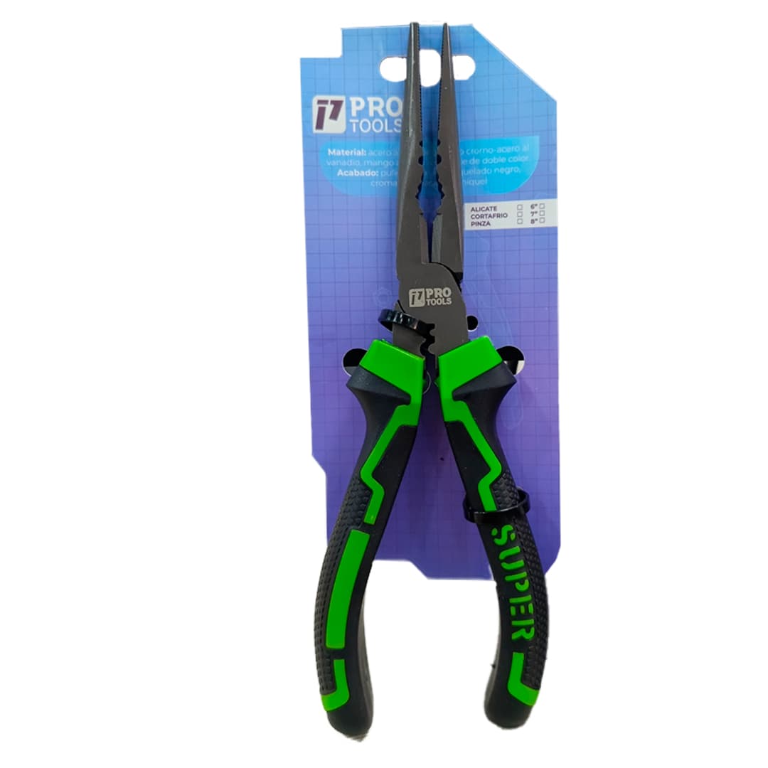 PT PINZA REDONDA 8 REF PROTOOLS VERDE SUPER - 1
