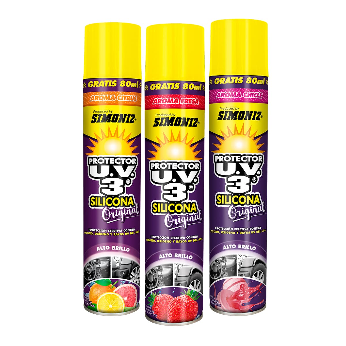 SIMONIZ PROTECTOR AEROSOL UV3 FRESA 400ML (12UxCJ) - 1