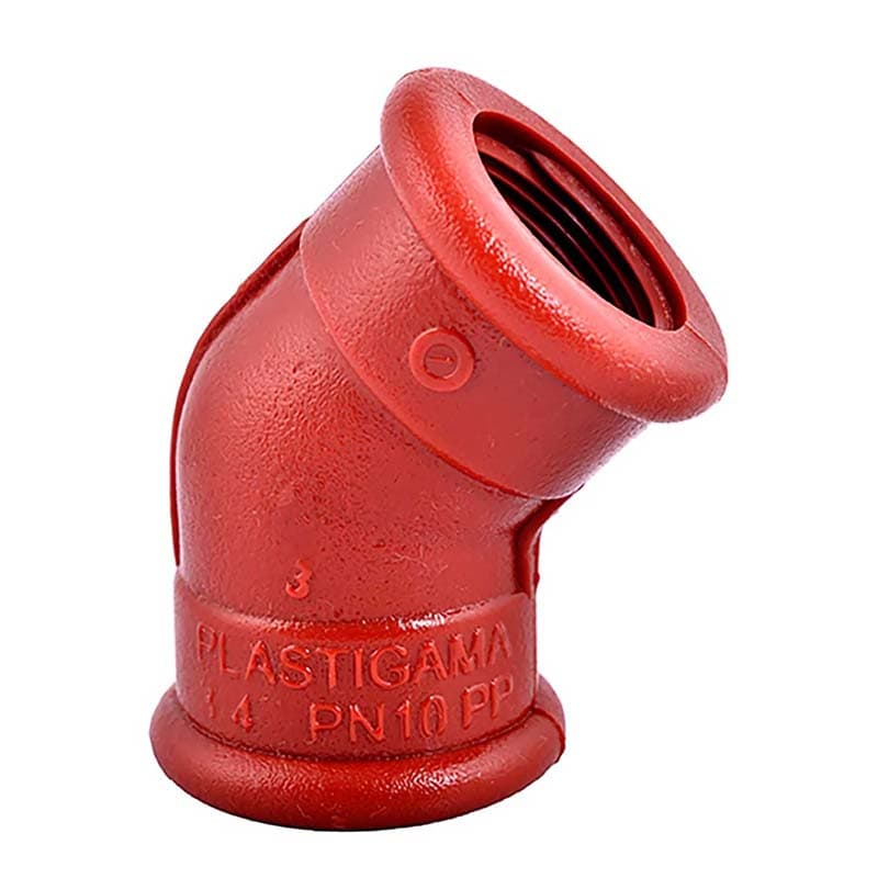 PLASTIGAMA PP CODO 3/4x45 (UxCJ) - 1