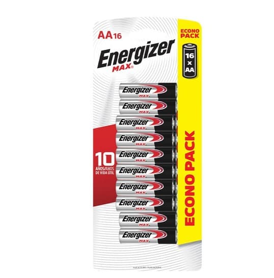 ENERGIZER ECONO-PACK PILA E91 AA2 8PARES (1U) - 1