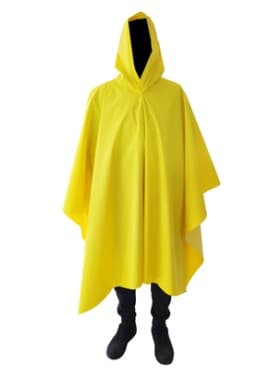 PONCHO PVC IMPERMEABLE AMAR. 180cmX140cM C.12 (1U) - 1