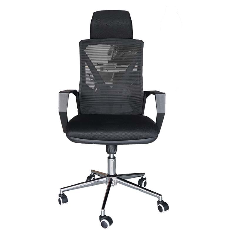 IMP SILLA P/OFICINA NEGRO SOPORTE LUMBAR MALLA - 1