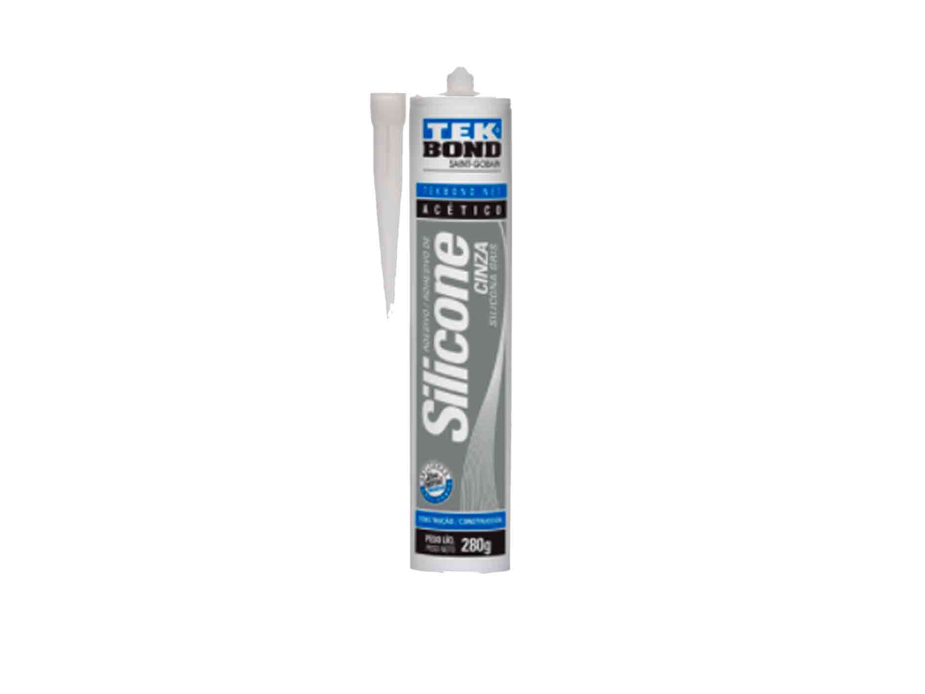 TEKBOND SILICON ACETICA USO GENERAL GRIS 280GR (12 - 1