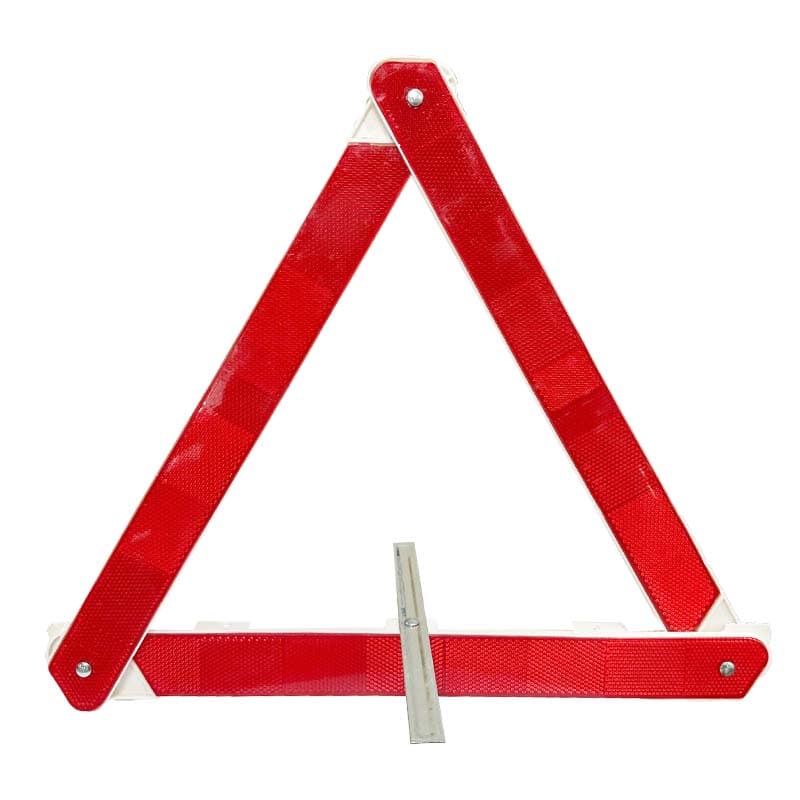 IMP TRIANGULO 42CM SEGURIDAD ROJO SOPORT/METAL - 1