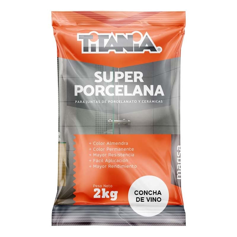 5% TITANIA PORCELANA CONCHO VINO 2KG  (25UxBULTO) - 1
