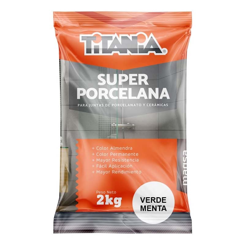 5% TITANIA PORCELANA VERDE MENTA 2KG  (25UxBULTO) - 1