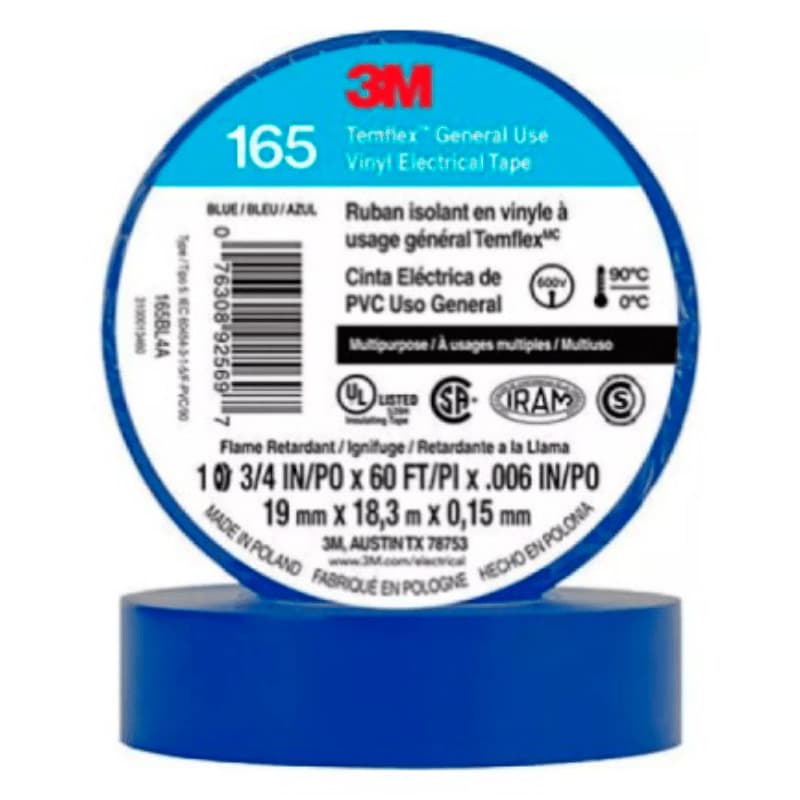 3M TAIPE 165 AZUL 3/4X 20YDS (10U)(100UxCJ) - 1