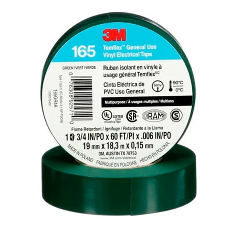 3M TAIPE 165 VERDE 3/4X20YDS (10U)(100UxCJ) - 1