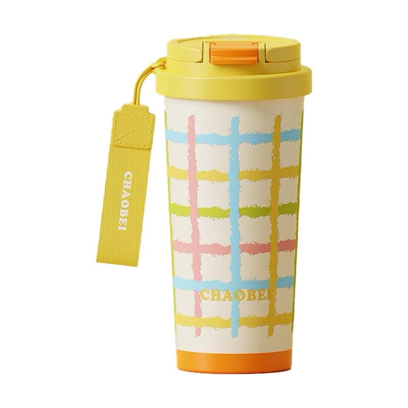 HO VASO TERMO CHAOBEI AMA/NAR 520ML 2F CUADROS 304SUS - 1