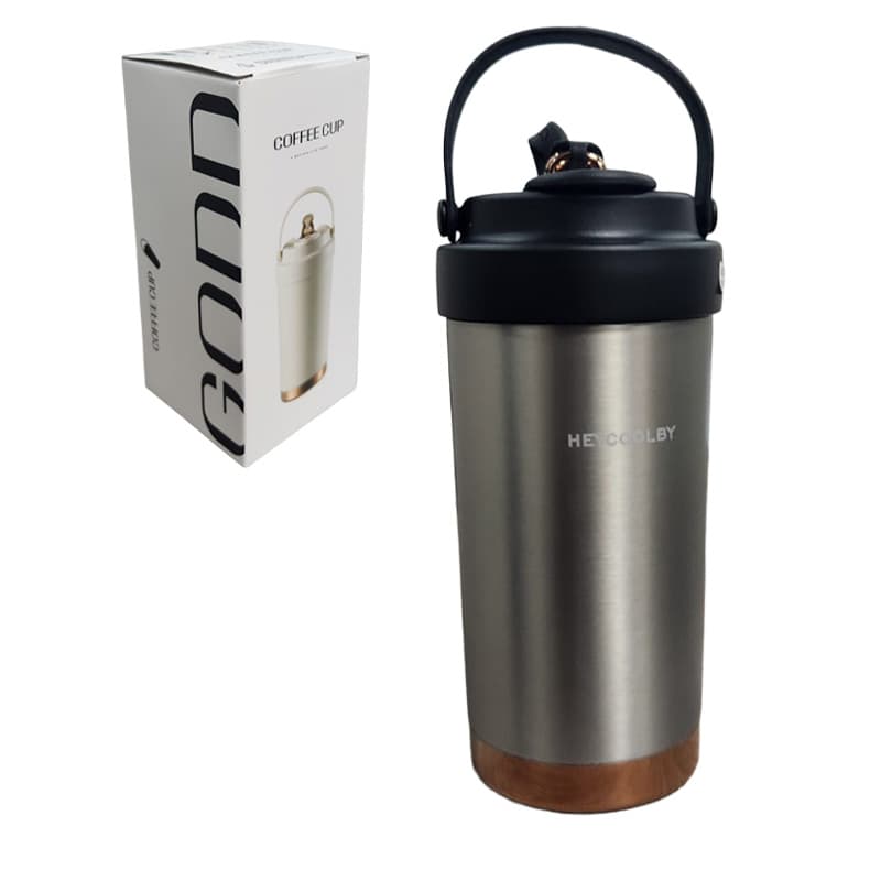 HO VASO TERMO CERAMICA 500ML PLATA ZF-8511T - 1