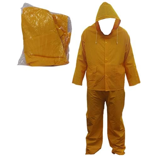 IMP TRAJE IMPERMEABLE C-10 PVC L AMARILLO 2P - 1